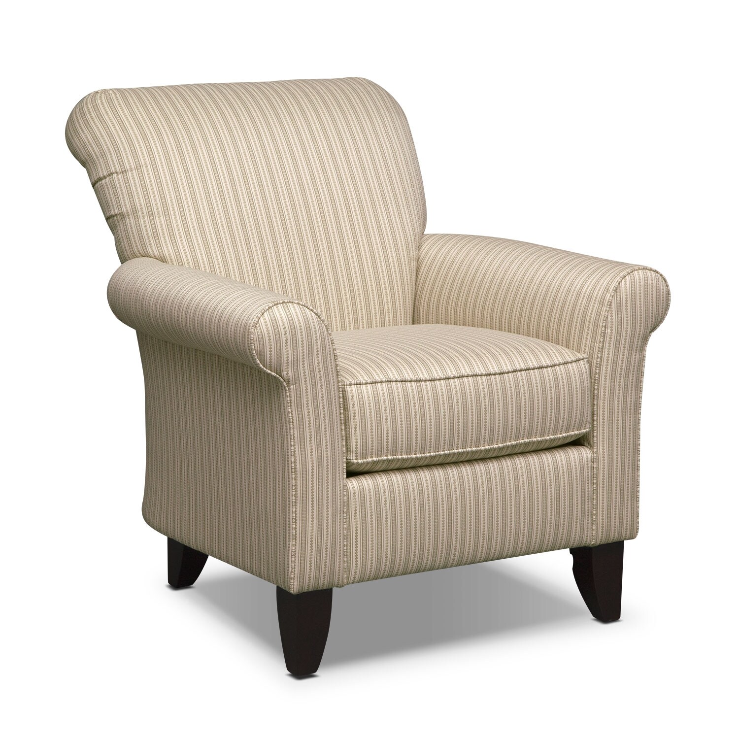 Harlow Khaki Accent Chair | Furniture.com